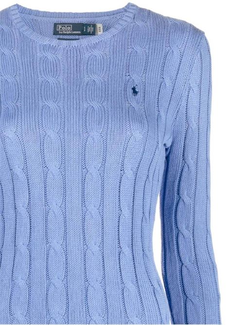 blue cotton cable knit Polo Ralph Lauren | 211891640003